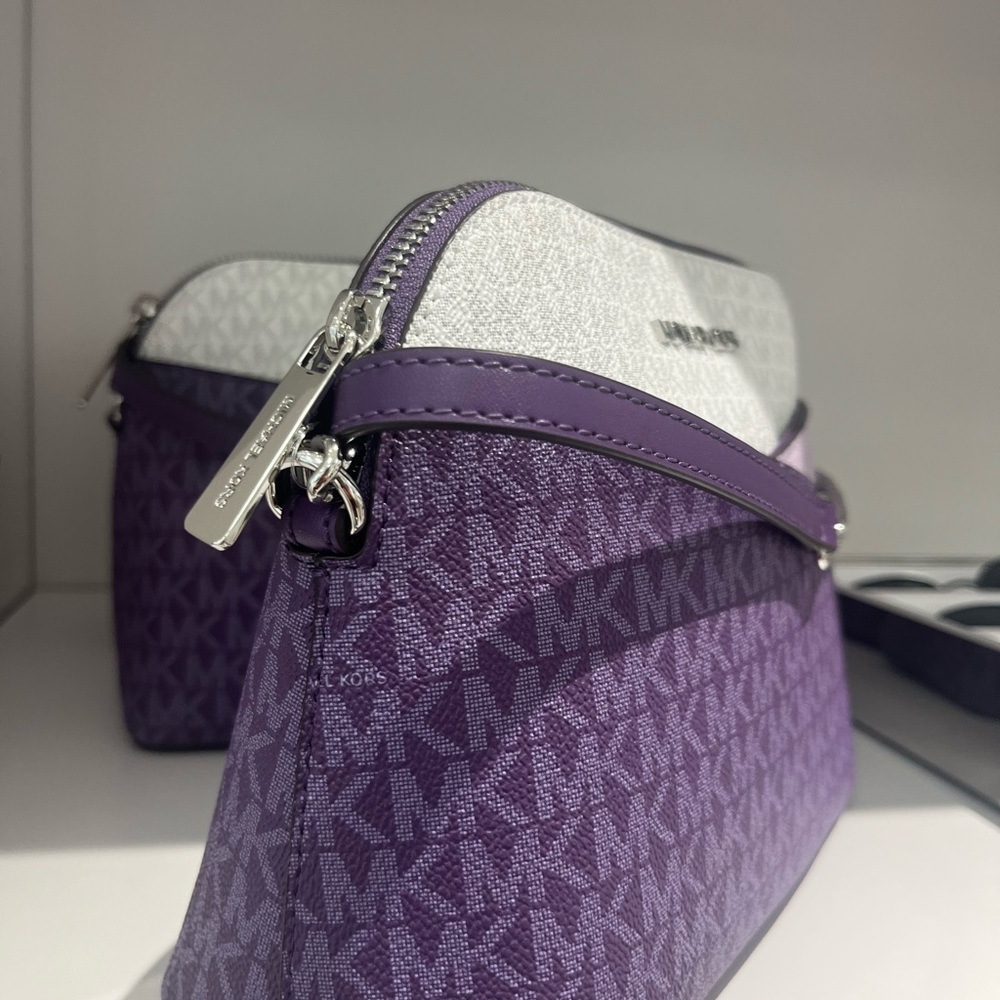 Michael Kors Dark Purple Multi Dome Crossbody - Picture 6 of 6